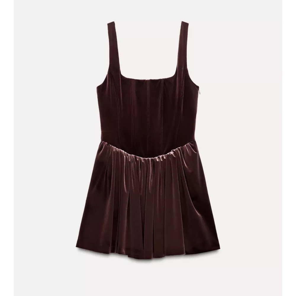Zara Brown Mini Dress